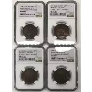 1795 G.BRIT MIDDLESEX - SPENCE'S E: SPENCE DEALER IN COINS BN