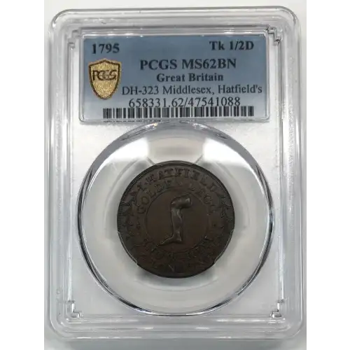 1795 Tk 1/2D DH-323 Middlesex, Hatfield's, BN (3)