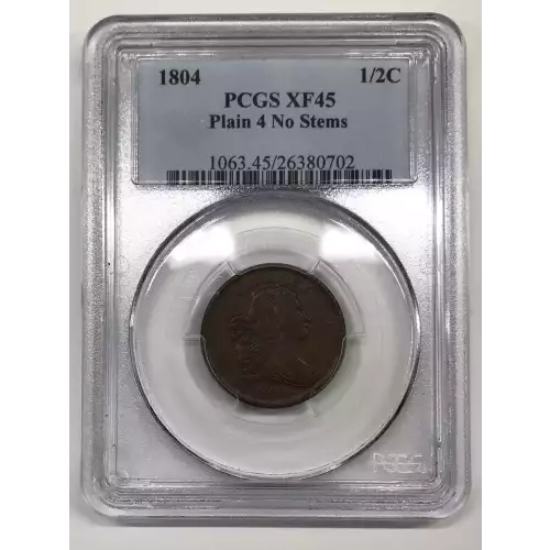 1804 1/2C Plain 4, No Stems, BN (2)