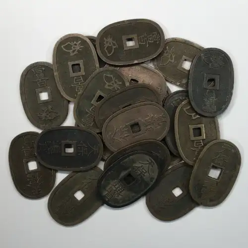 1835-1870 Japan Bronze 100 Mon (3)