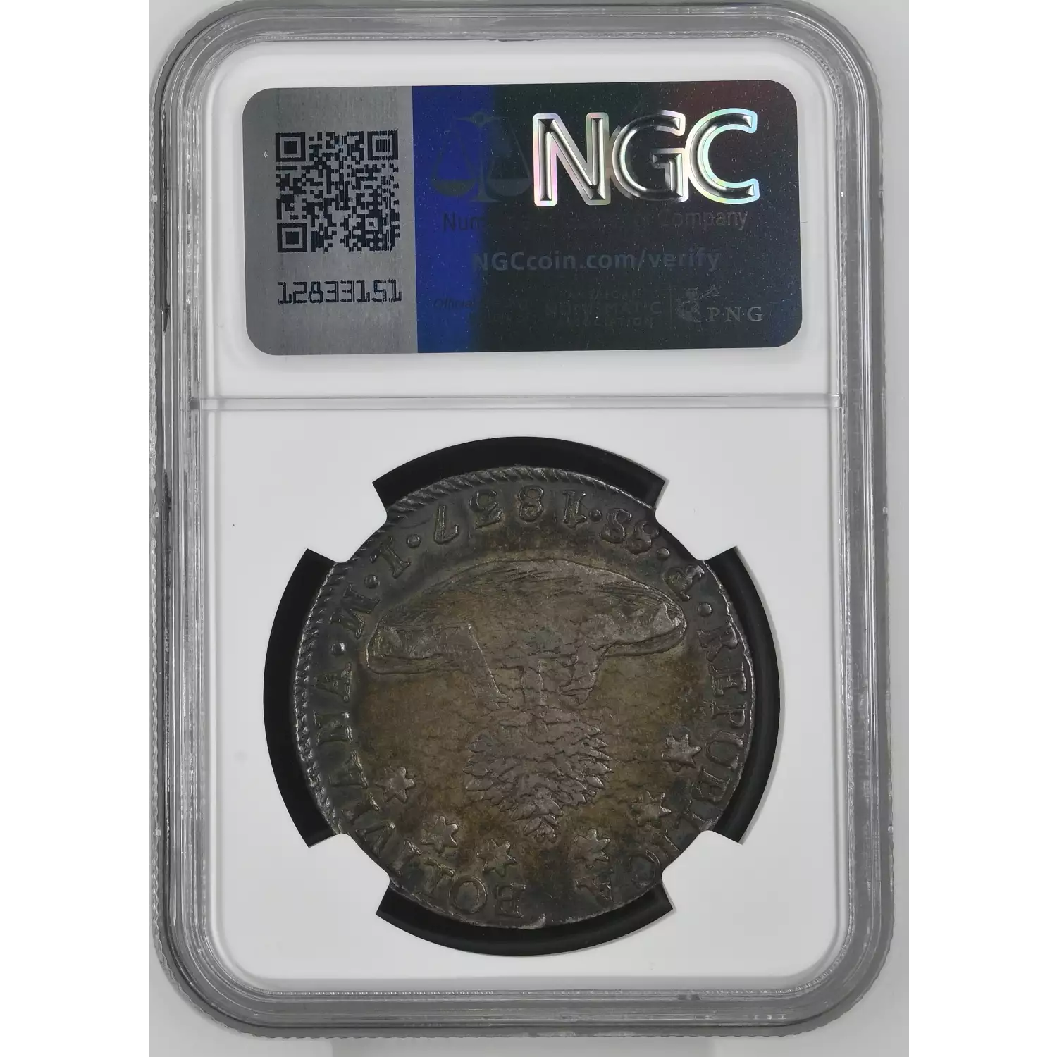 1837-PTS LM Bolivia Silver 8 SOLES NGC VF-35 - Old Pueblo Coin