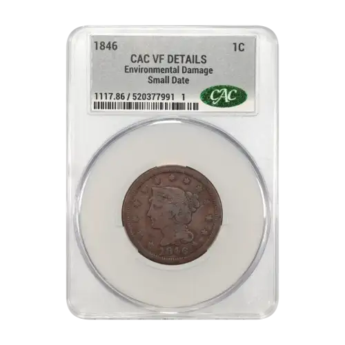 1846 Small Date 1c BN