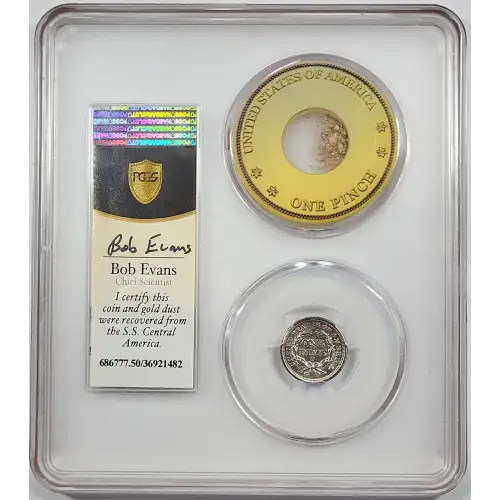 1854-O 10C Arrows S.S. Central America #2 (with Pinch) (4)