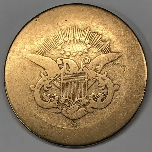 1855 S Liberty Head $20 Gold Double Eagle (4)