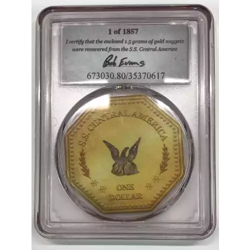 1857 1.5g Pinch of Gold S.S. Central America #2 (4)