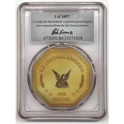 1857 1.5g Pinch of Gold S.S. Central America #2 (3)
