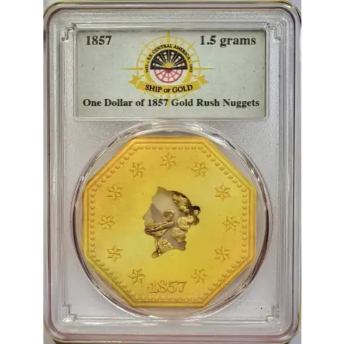 1857 1.5g Pinch of Gold S.S. Central America #2 (2)