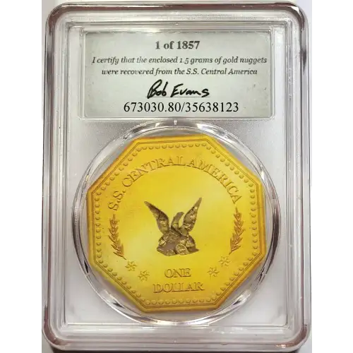1857 1.5g Pinch of Gold S.S. Central America #2
