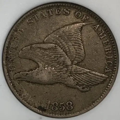 1858 P Flying Eagle Cent ANACS VF-35 Small Letters (3)