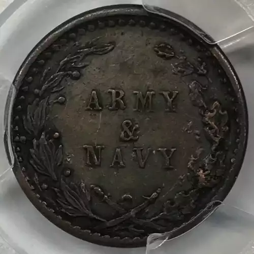 (1861-65) Token F-299/350a, Army & Navy Patriotic, BN (4)