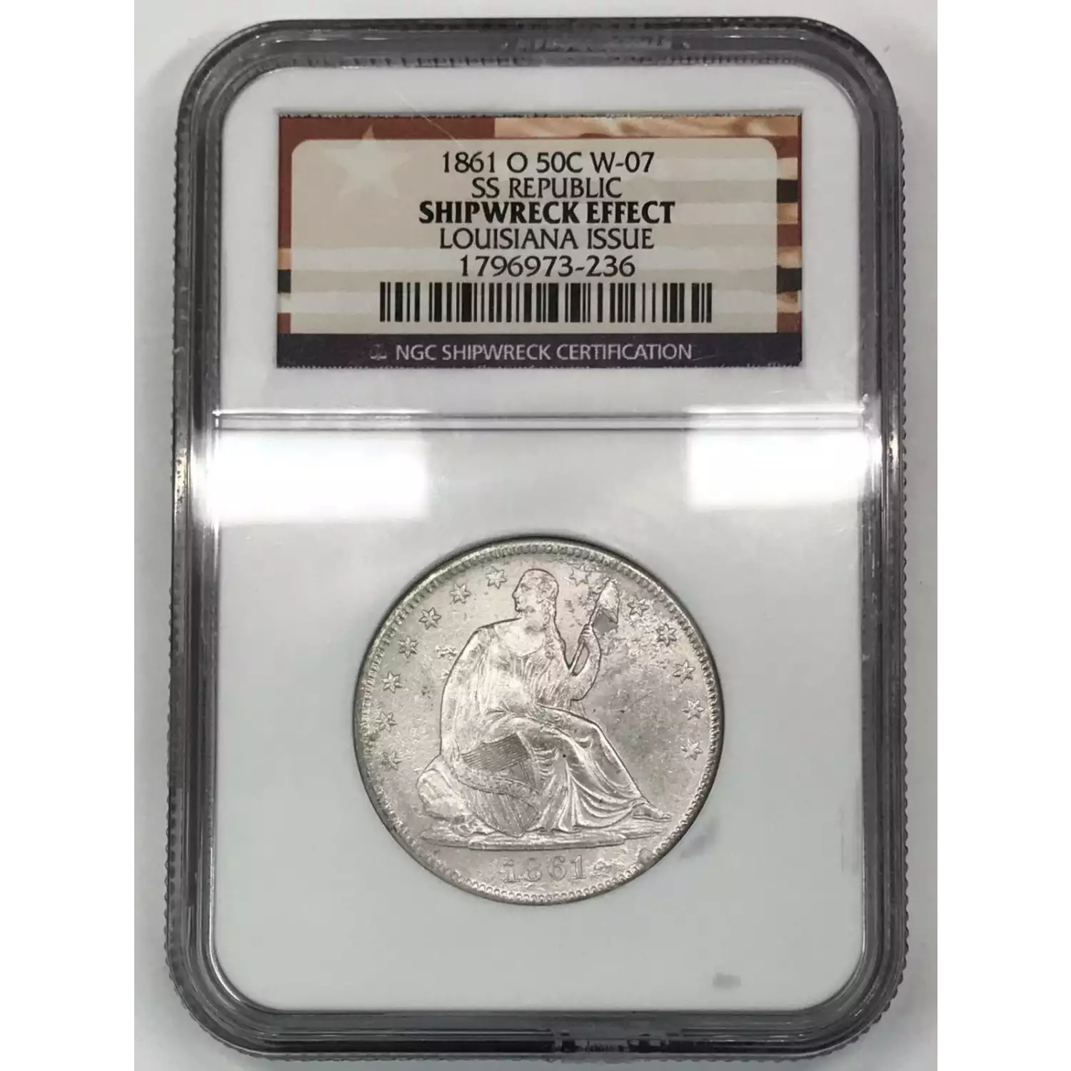 1861 O Seated Liberty Half Dollar NGC SHIPWRECK EFFECT SS REPUBLIC walking-liberty-half-dollar-coin-value-deals-www-angelesipa