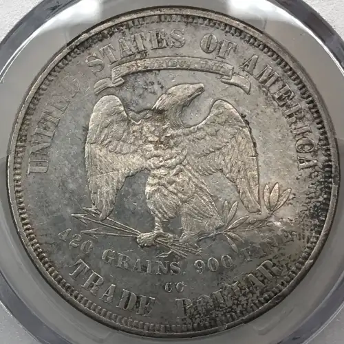 1875-CC T$1 TDV-10, Type I/II, Chopmarked (7)