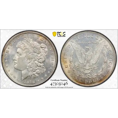 1878 7TF $1 Reverse of 1878