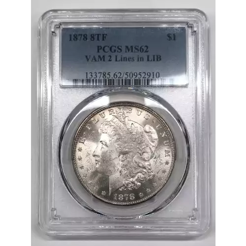 1878 8TF $1 VAM 2 Lines in LIB (4)