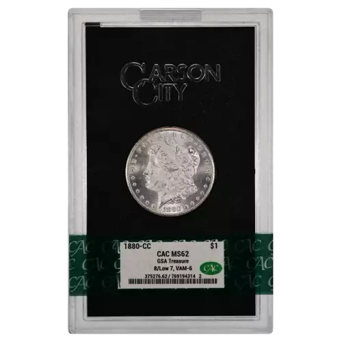 1880-CC GSA Treasure $1 8/Low 7, VAM-6