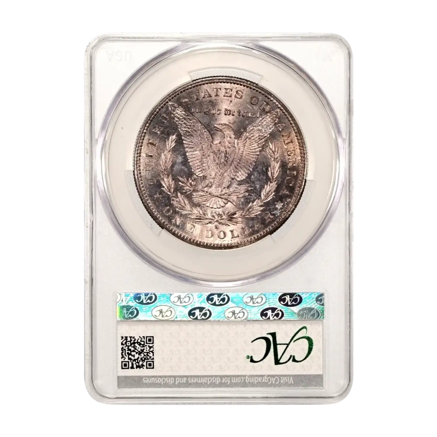 1881-S Morgan Silver Dollar CACG MS 62 VAM-6 S/S, Die Chips 8 CAC
