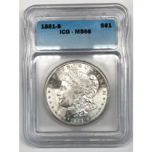 1881 S Morgan Silver Dollar ICG MS-66 VAM-38 Doubled + Spiked 8's (4)