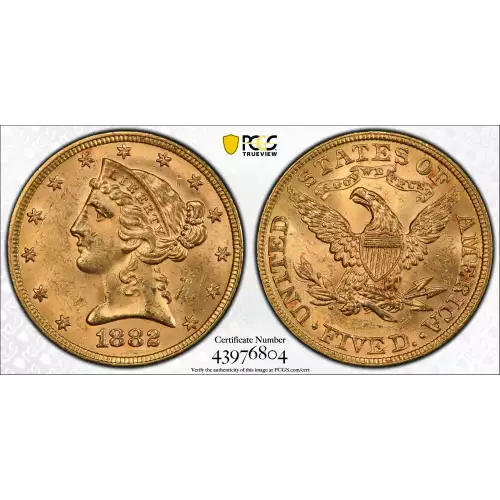 1882 $5