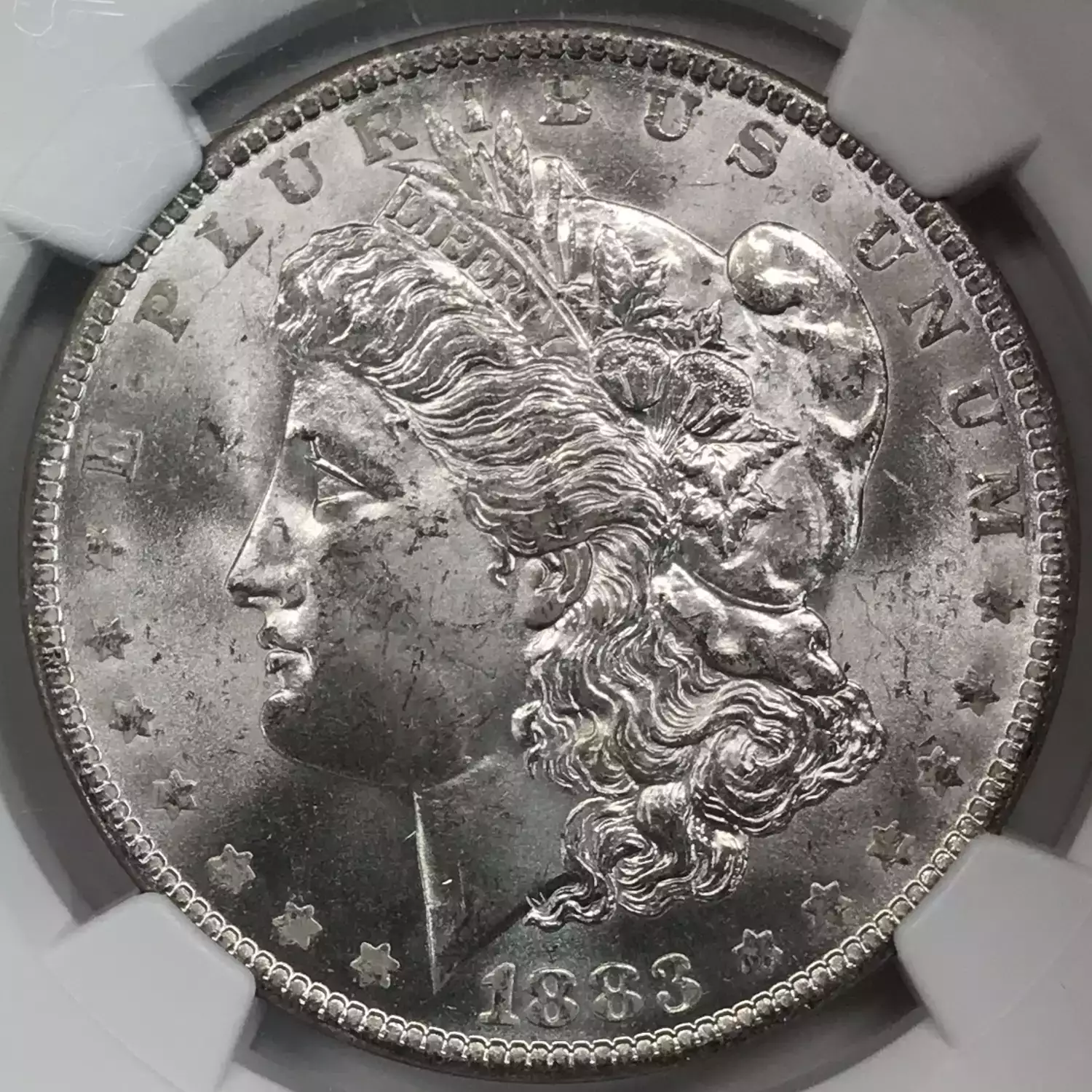 1883-O Morgan Silver Dollar NGC MS-63 HOT 50 VAM-36A Partial