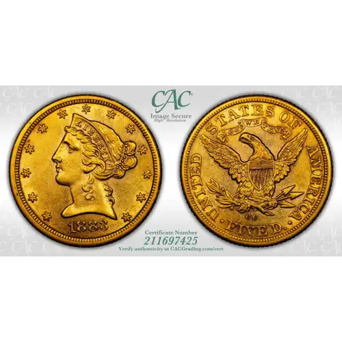 1883-CC $5