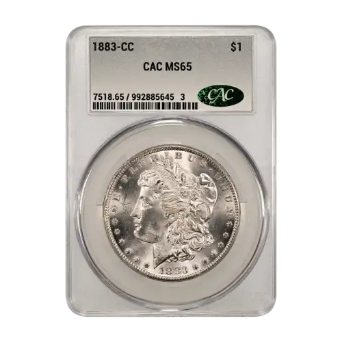 1883 CC Morgan Silver Dollar CACG MS 65 (2)