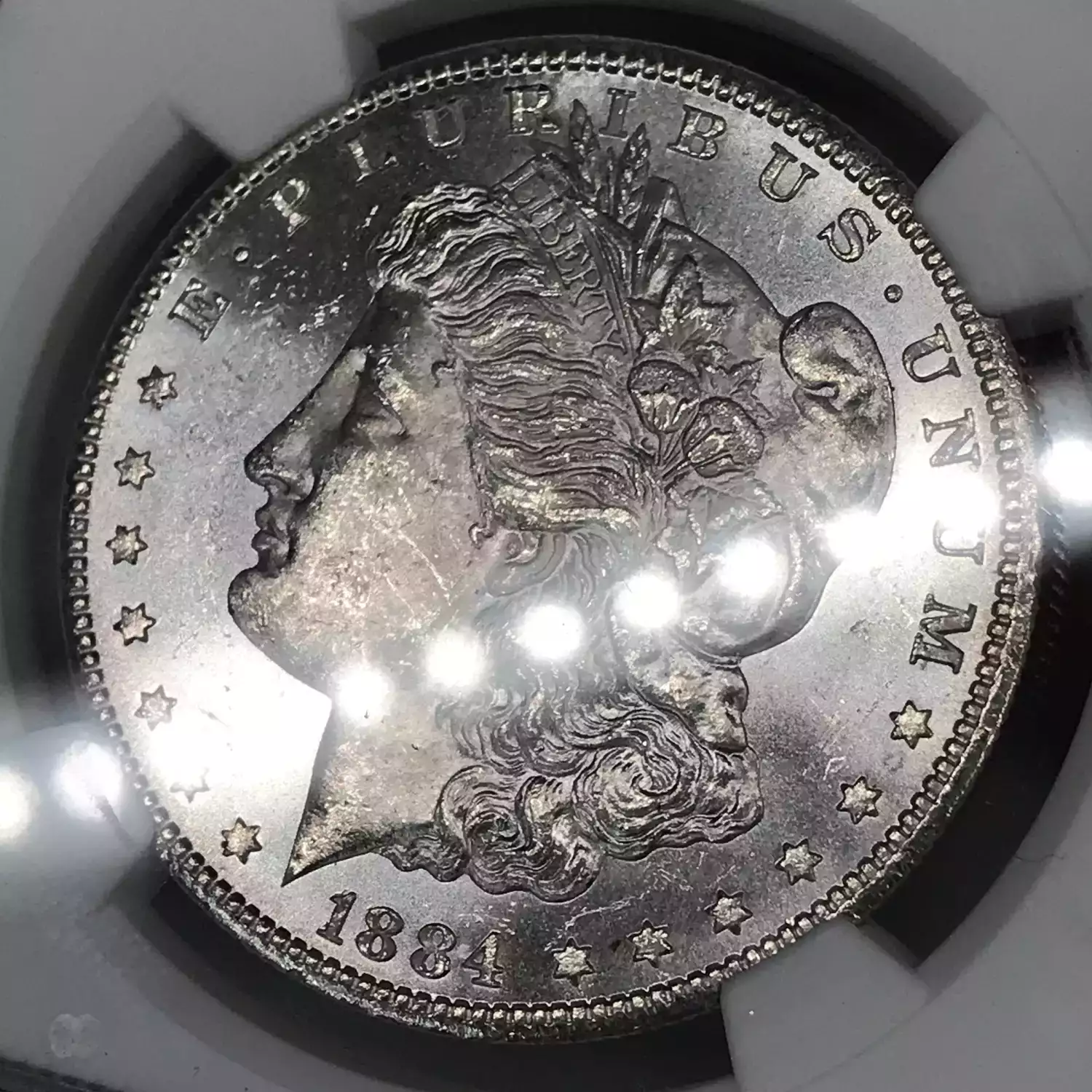 1884-CC Morgan Silver Dollar NGC MS-62 VAM-2 Doubled 18/18 - Old