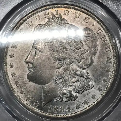 1884 O Morgan Silver Dollar PCGS MS-63 CAC Doily (4)