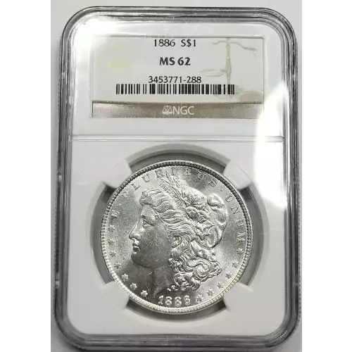 1886 P Morgan Silver Dollar NGC MS-62 (4)