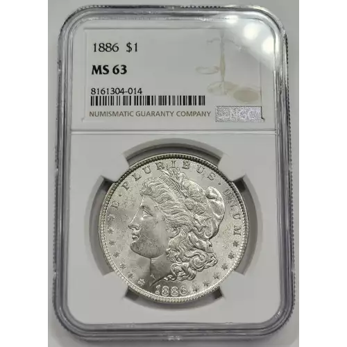 1886 P Morgan Silver Dollar NGC MS-63