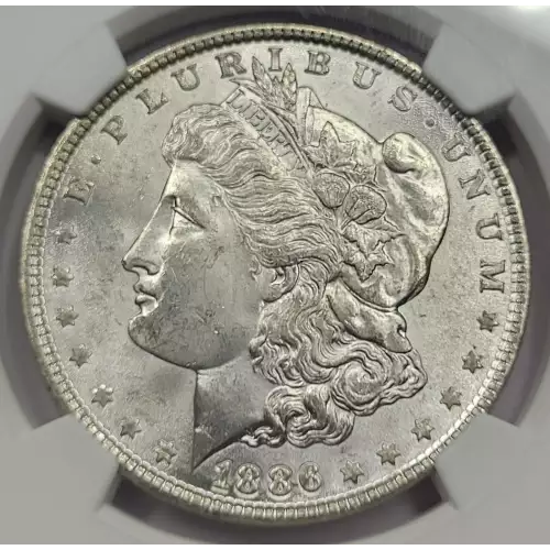 1886 P Morgan Silver Dollar NGC MS-63 (3)
