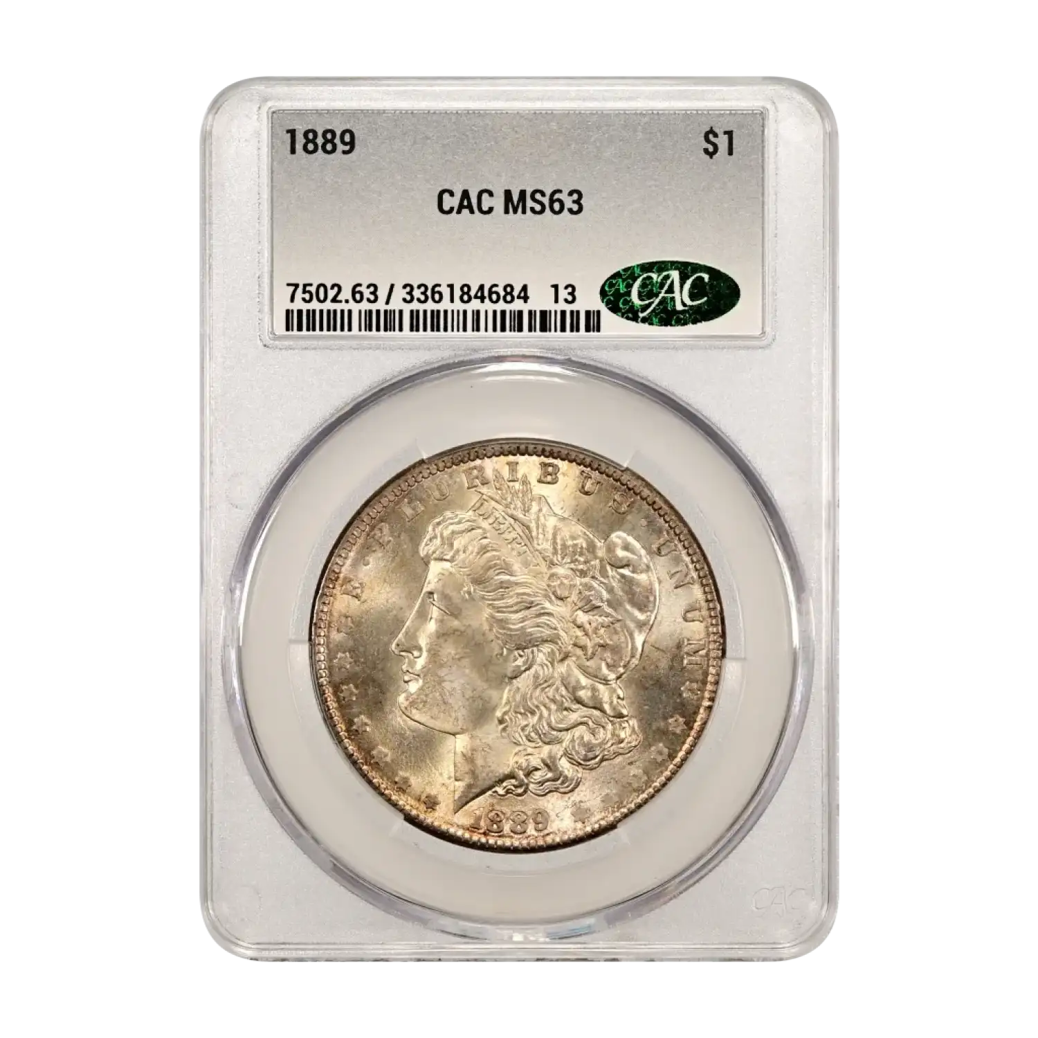 1889年 $1 銀貨 PCGS MS63 1889 $1 (Regular Strike) Morgan Dollar - PCGS CoinFacts