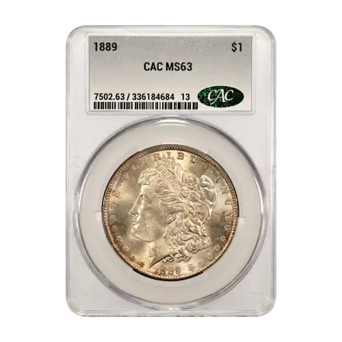 1889 Morgan Silver Dollar CACG MS 63 CAC - Old Pueblo Coin