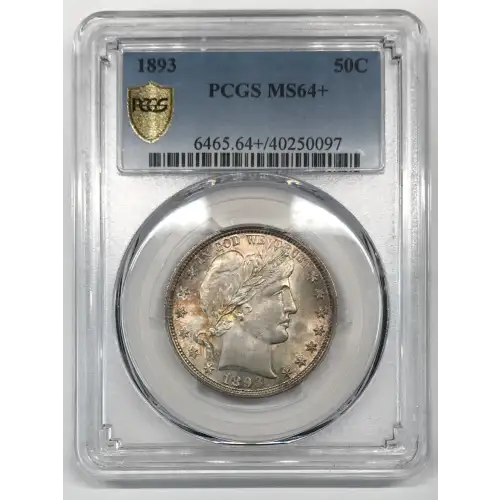 1893 P Barber Half Dollar PCGS MS-64+ Plus (2)