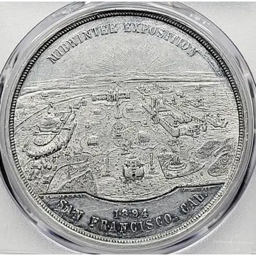 1894 Token PCGS AU-55 California Midwinter Exposition Aluminum HK-255 Souvenir  generic (2)