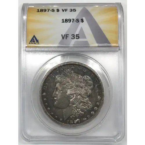1897 S Morgan Silver Dollar ANACS VF-35 (2)