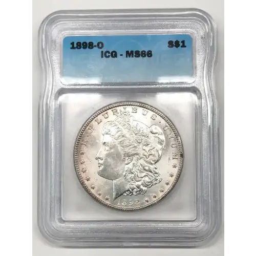 1898 O Morgan Silver Dollar ICG MS-66