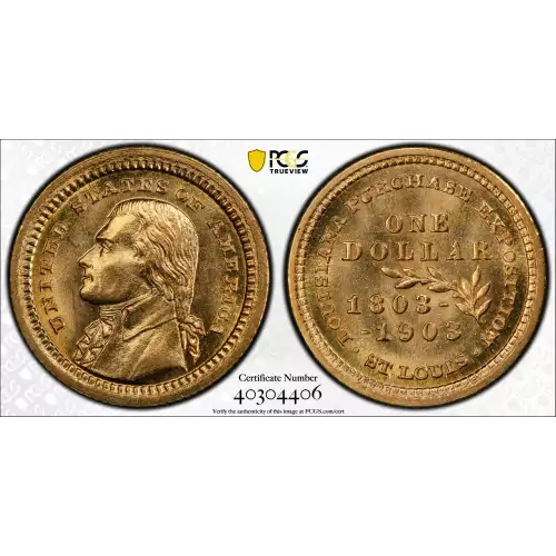 1903 G$1 LA Purchase, Jefferson