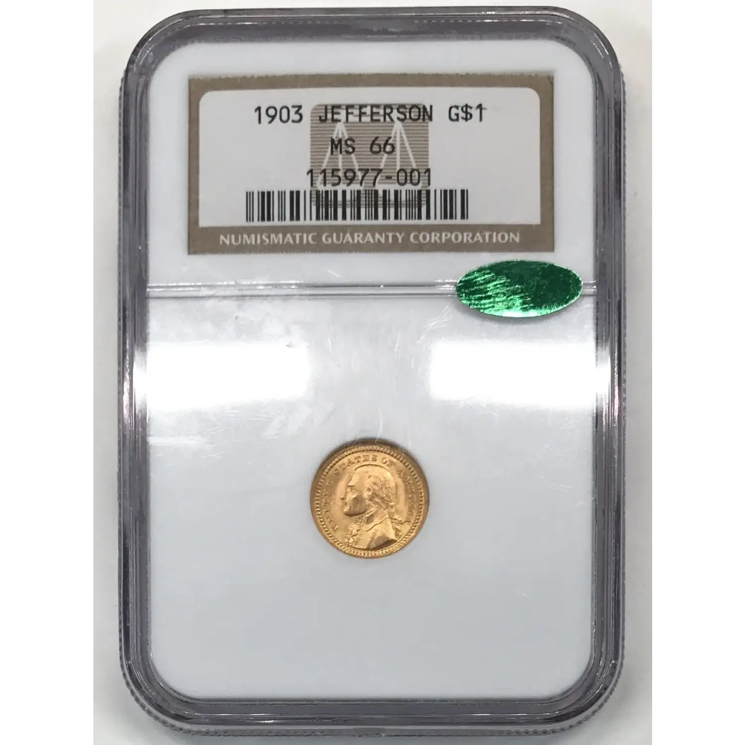 1903 Louisiana Purchase Exposition Commemorative Gold Dollar NGC