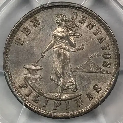 1903 US Philippines Silver 10 Centavos PCGS MS-63 (3)