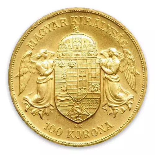 1908 100 Korona Austrian/Hungarian Empire Gold Coin (3)