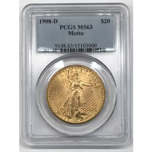 1908-D $20 Motto