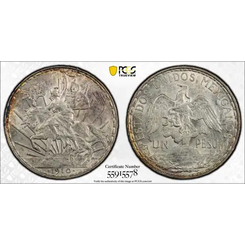 1910 Peso Caballito KM-453  Ag