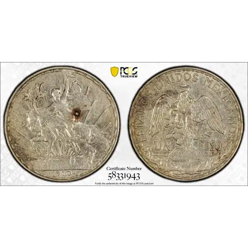 1910 Peso Caballito KM-453  Ag