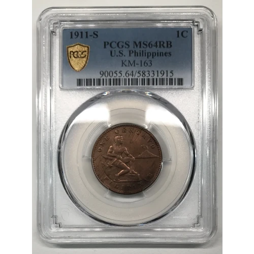 1911-S 1C KM-163, RB (4)