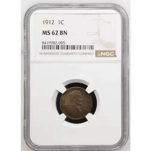 1912 P Lincoln Wheat Cent NGC MS-62 BN (2)