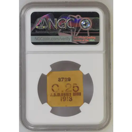 1913 KEELING COCOS ISLAND 25 CENTS NGC AU-55 (2)