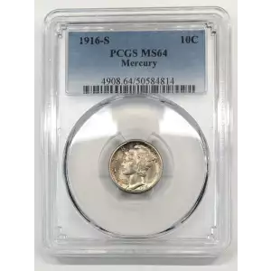 1916-S Mercury Dime PCGS MS-64 - Old Pueblo Coin