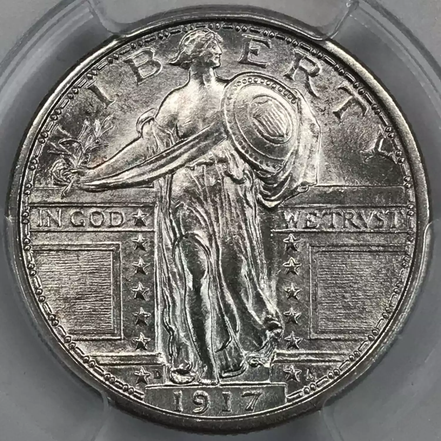 1917-D Standing Liberty Quarter PCGS MS-64 FH Type 1 - Old