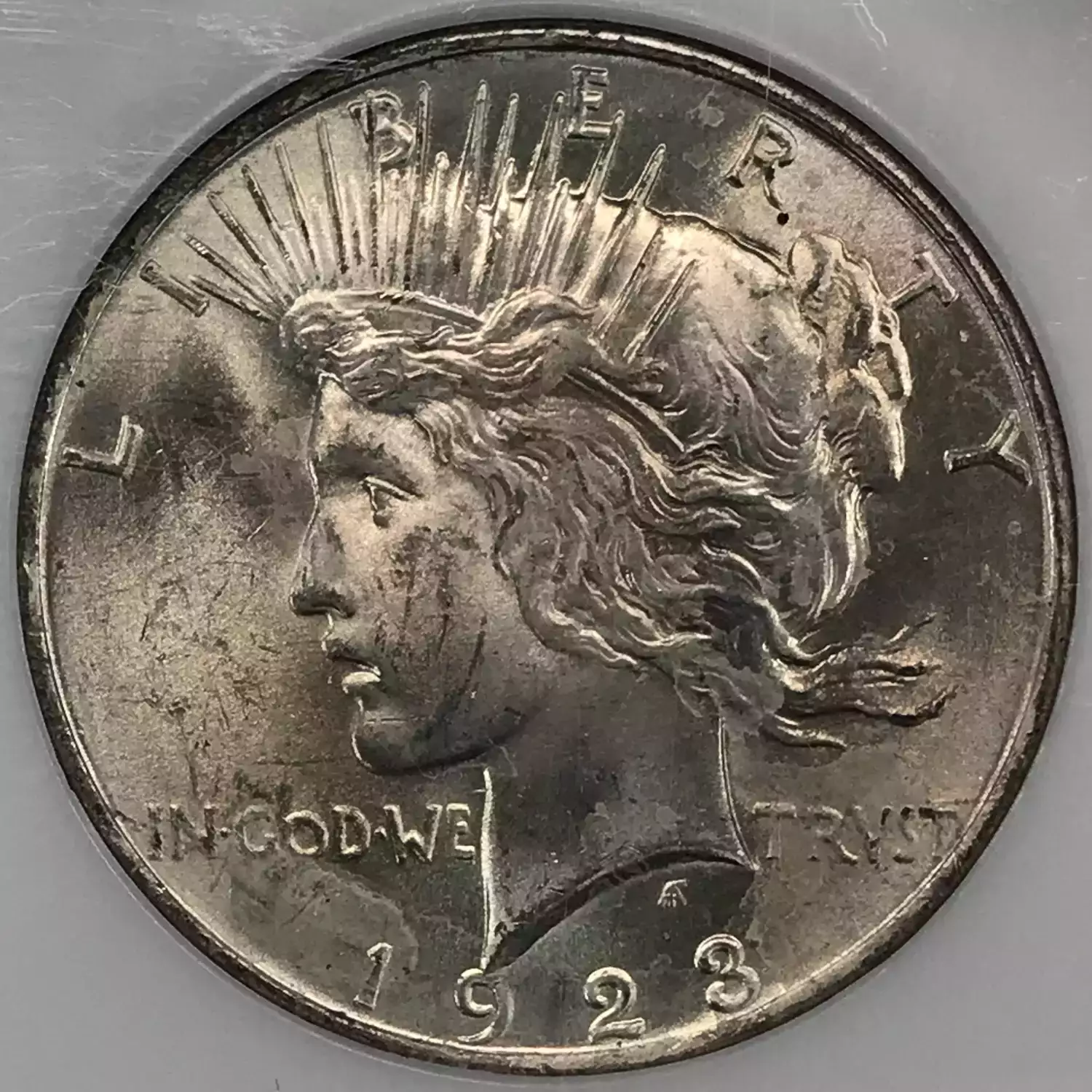 1923 Peace Silver Dollar NGC MS-63 BINION COLLECTION - Old Pueblo Coin