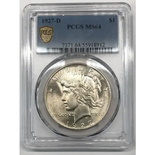 1927 D Peace Silver Dollar PCGS MS-64 (2)